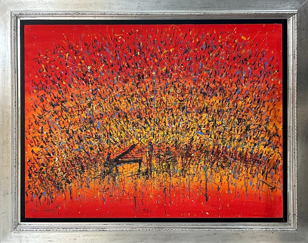 Orquesta de Jazzamoart - Oil on canvas, 2016