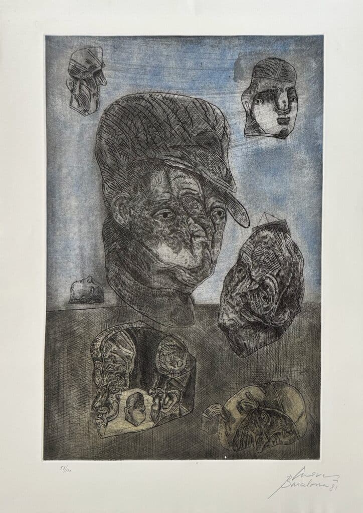 Sin título de José Luis Cuevas - Etching, 1981