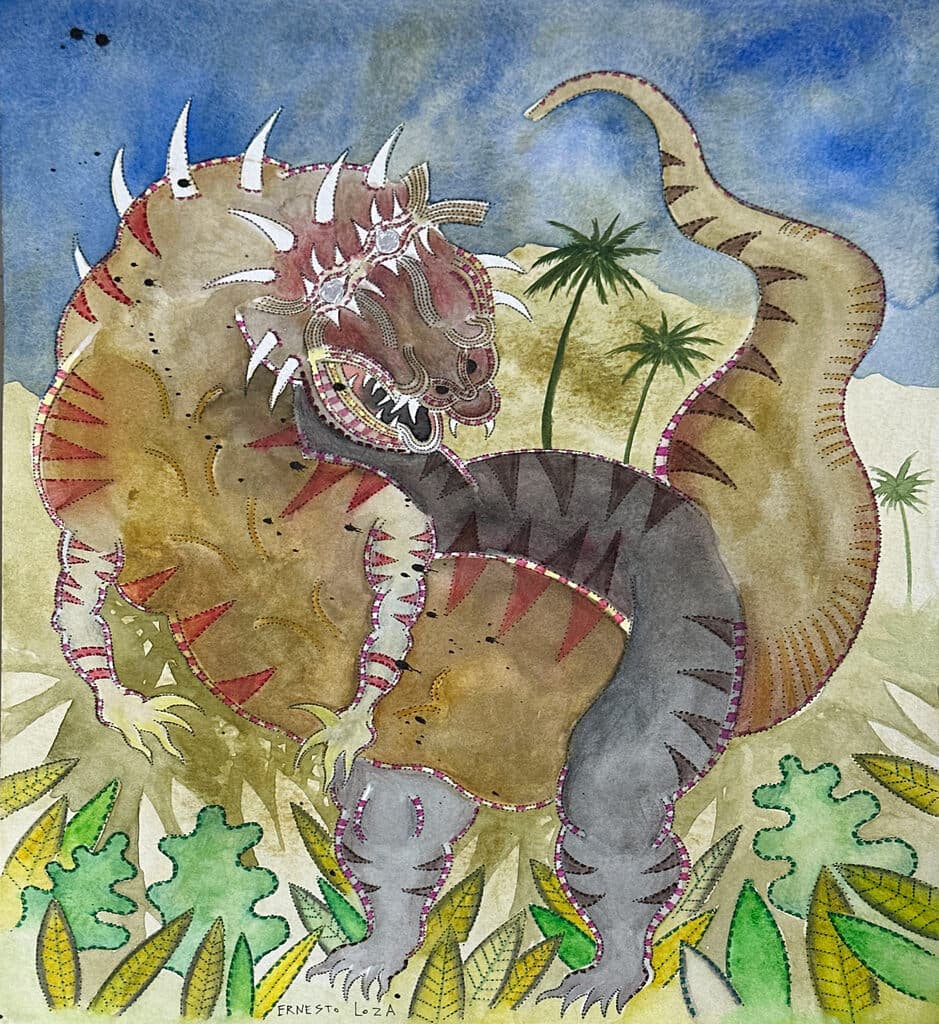 Sin título de Ernesto Loza - Mixed Media on paper, 2020s