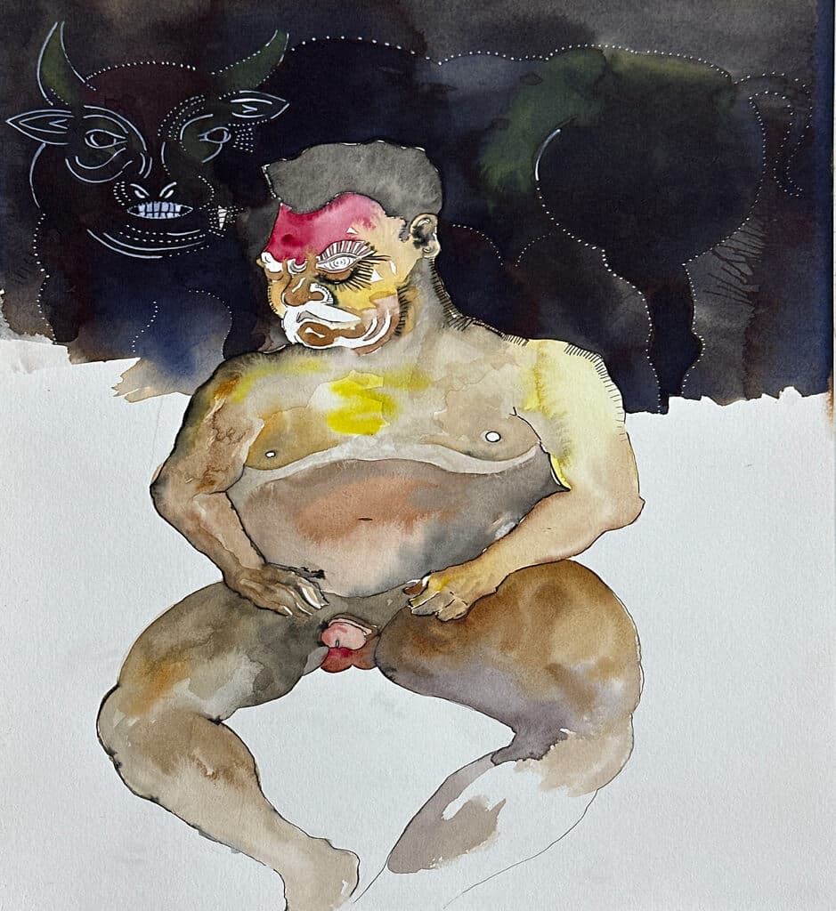 Sin título de Ernesto Loza - Mixed Media on paper, 2020s
