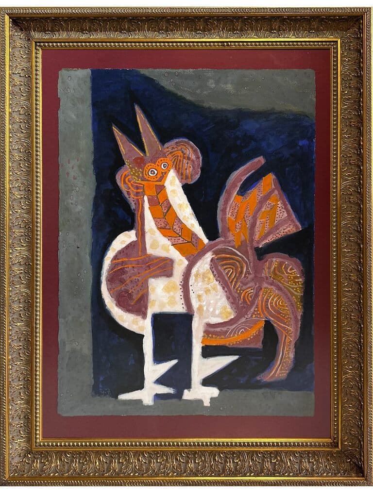 Gallo de Rodolfo Nieto - Mixed media on paper, 1970s