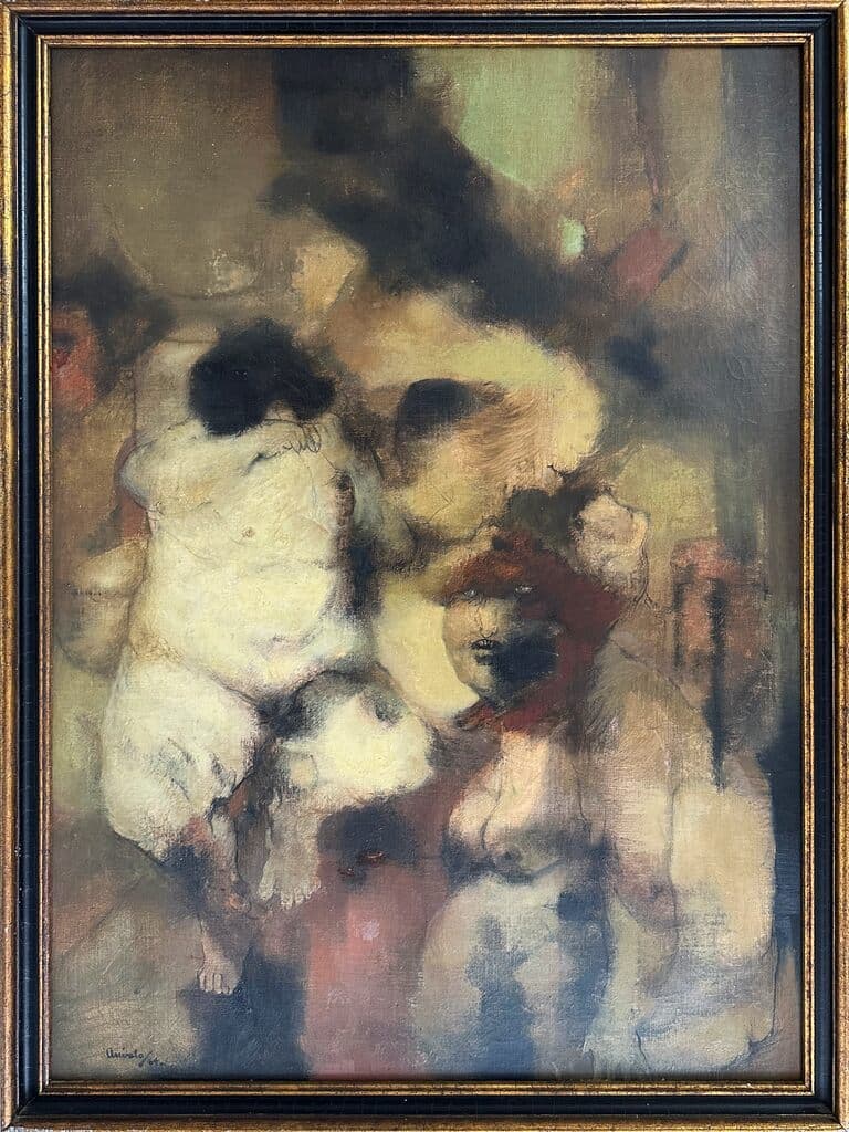 Figures de Javier Arevalo - Oil on canvas, 1964