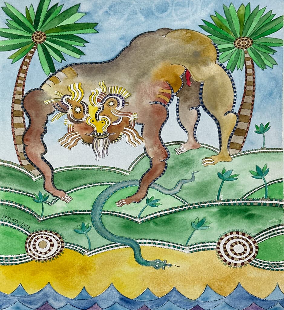 Sin título de Ernesto Loza - Mixed Media on paper, 2020s
