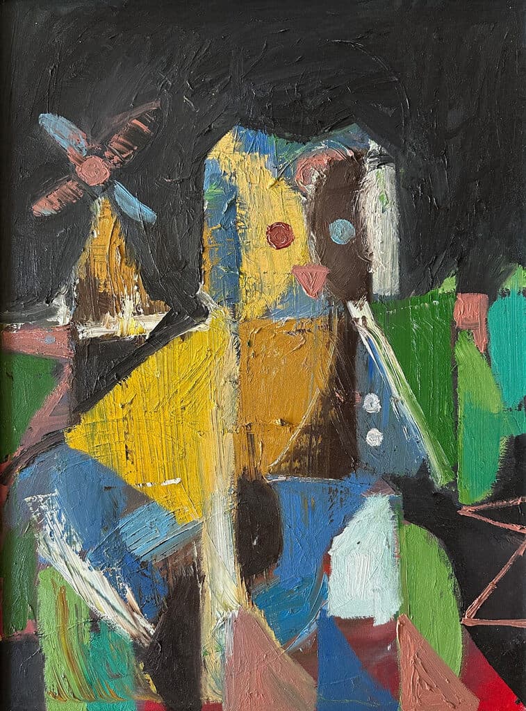 Sin título de Dario Sandoval - Oil on canvas, Mixed media, 2022