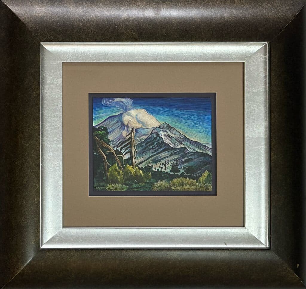 Volcán de Dr. Atl - Oil on wood, 1943