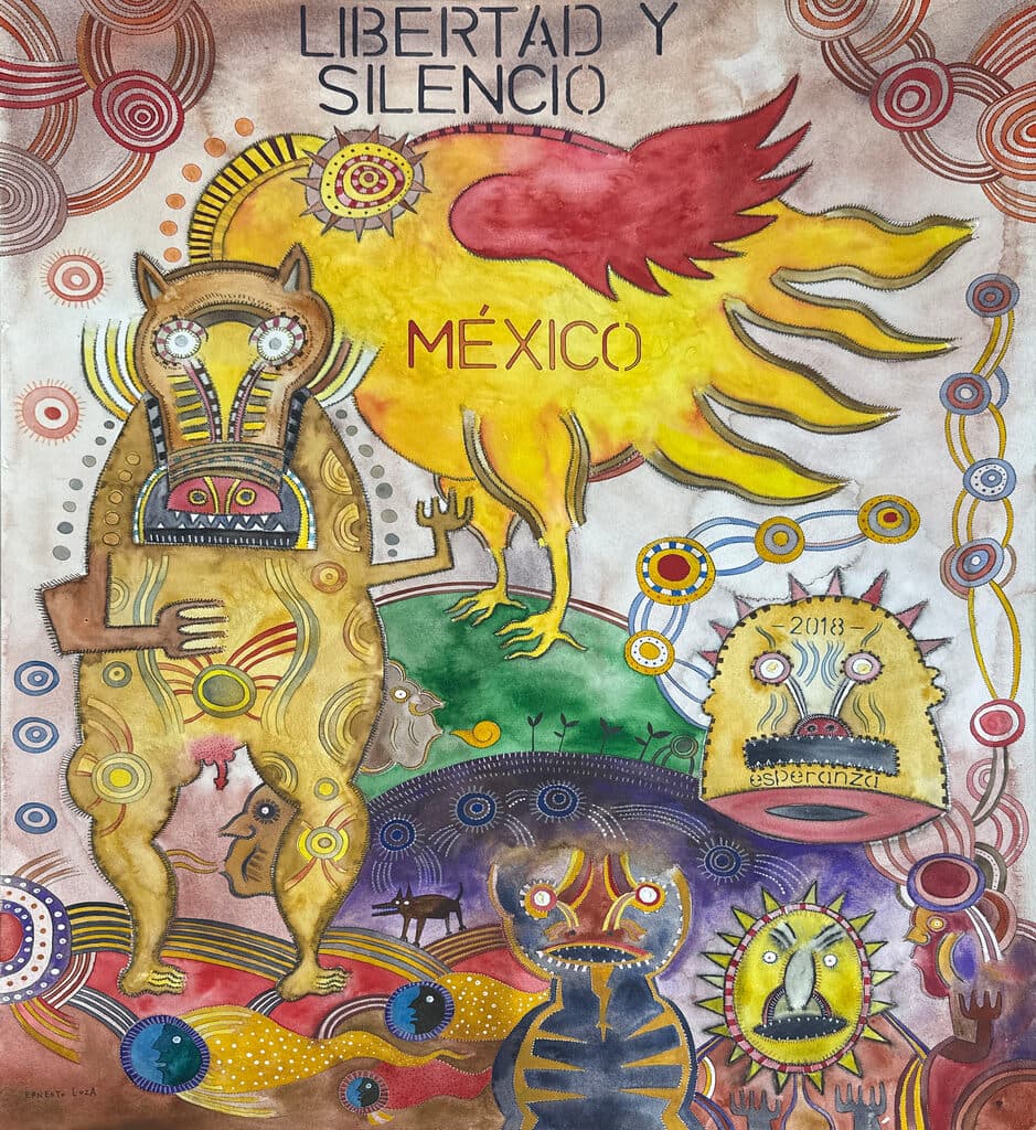 Sin título de Ernesto Loza - Mixed Media on paper, 2020s