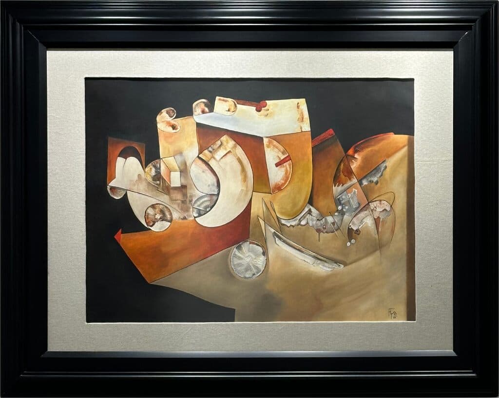 Fosiles de Manuel Felguérez - Oil on paper, 1989