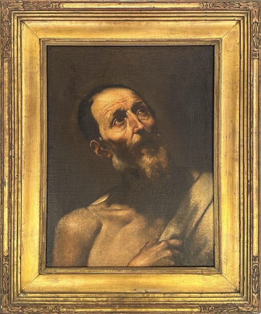 Attributed to Jusepe de Ribera de Jusepe de Ribera - Oil on canvas laid down on masonite, 1600´s