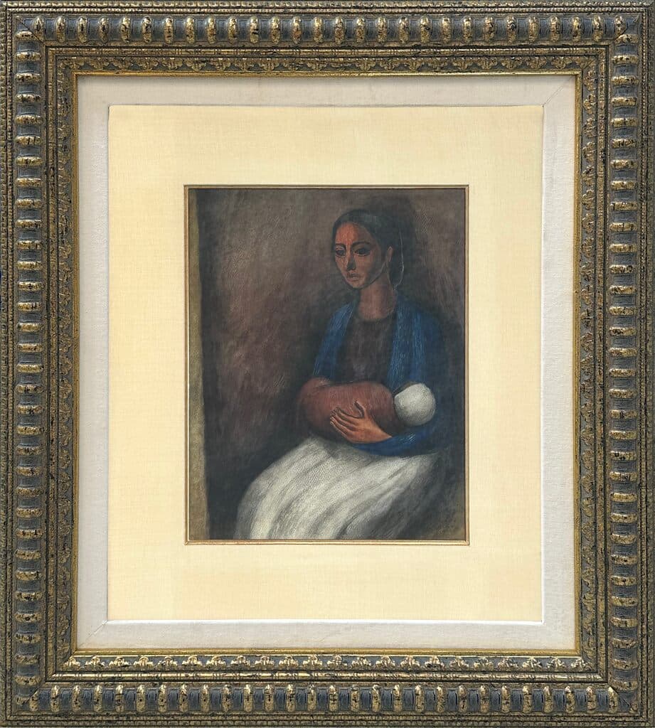 Maternidad de Carlos Orozco Romero - Watercolor on paper, 1935