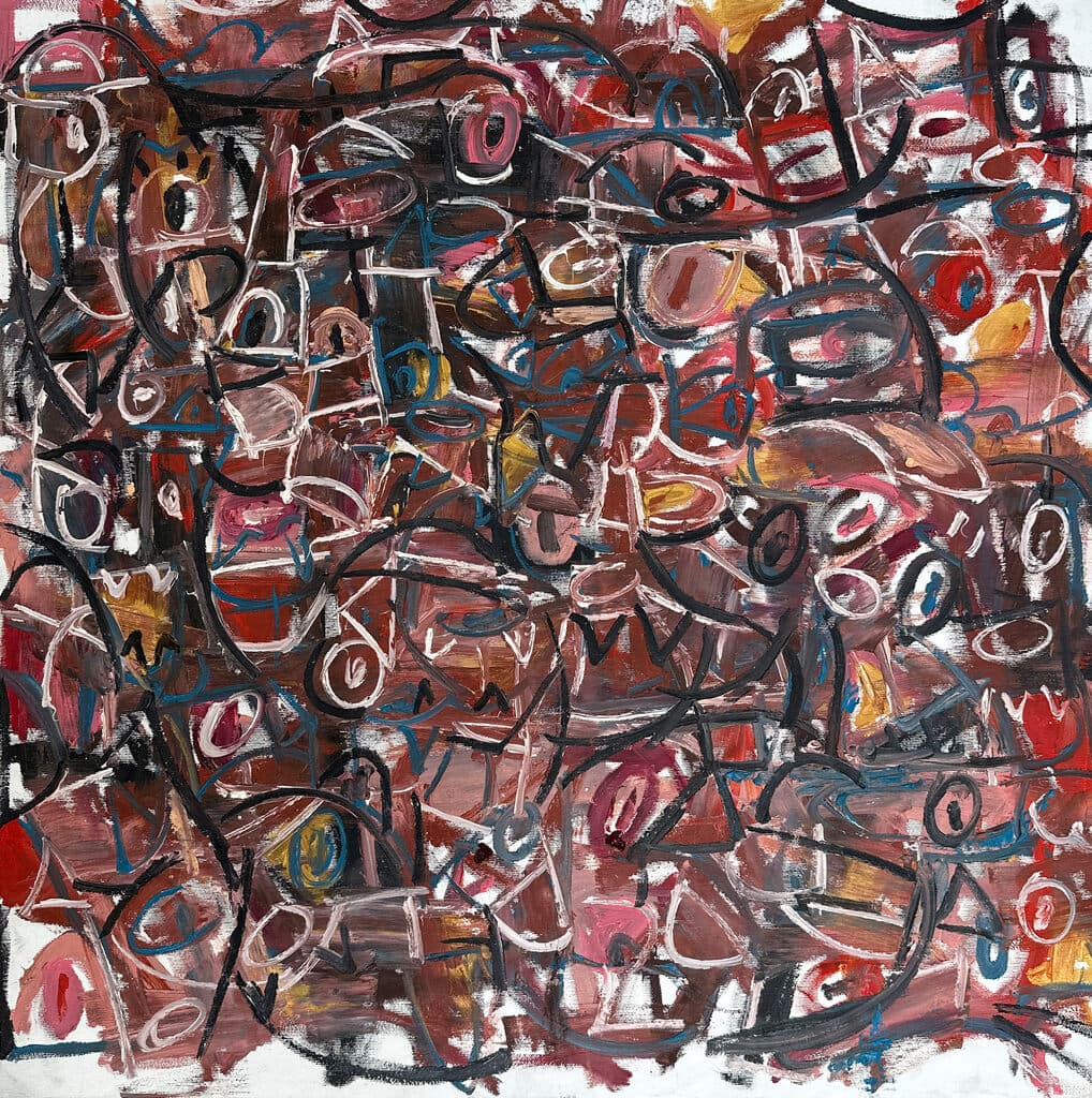 Sin título de Dario Sandoval - Oil on canvas, Mixed media, 2020