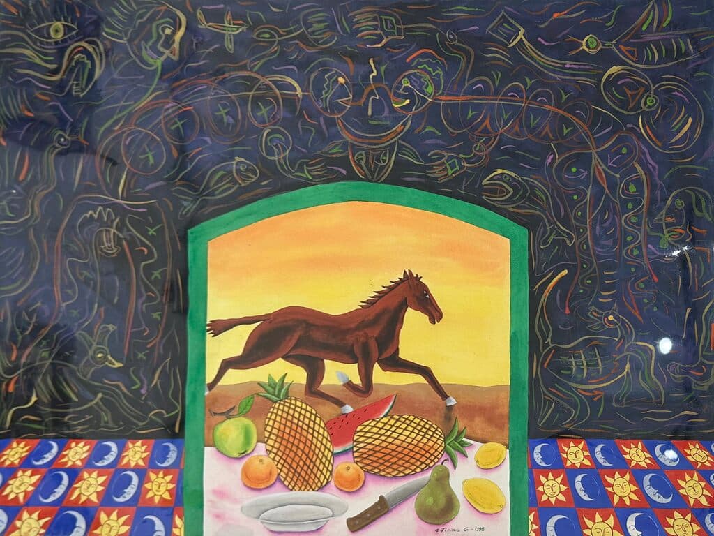 Sin título de Enrique Flores - Watercolor on paper, 1995