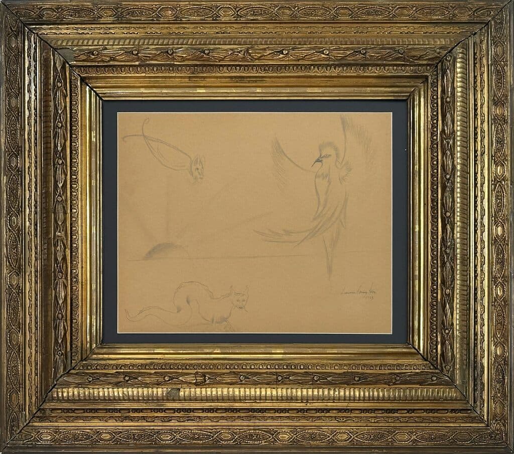 Boceto de Leonora Carrington - Pencil on paper, 1953