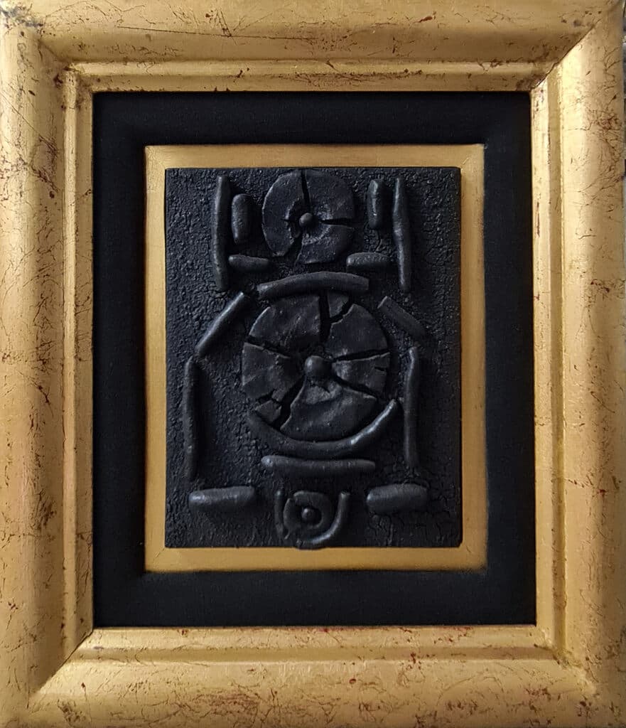 814 de Beatriz Zamora - Charcoal and wood, 1991