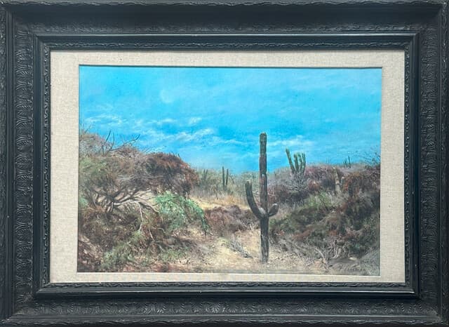 Paisaje con cactus de Feliciano Peña
