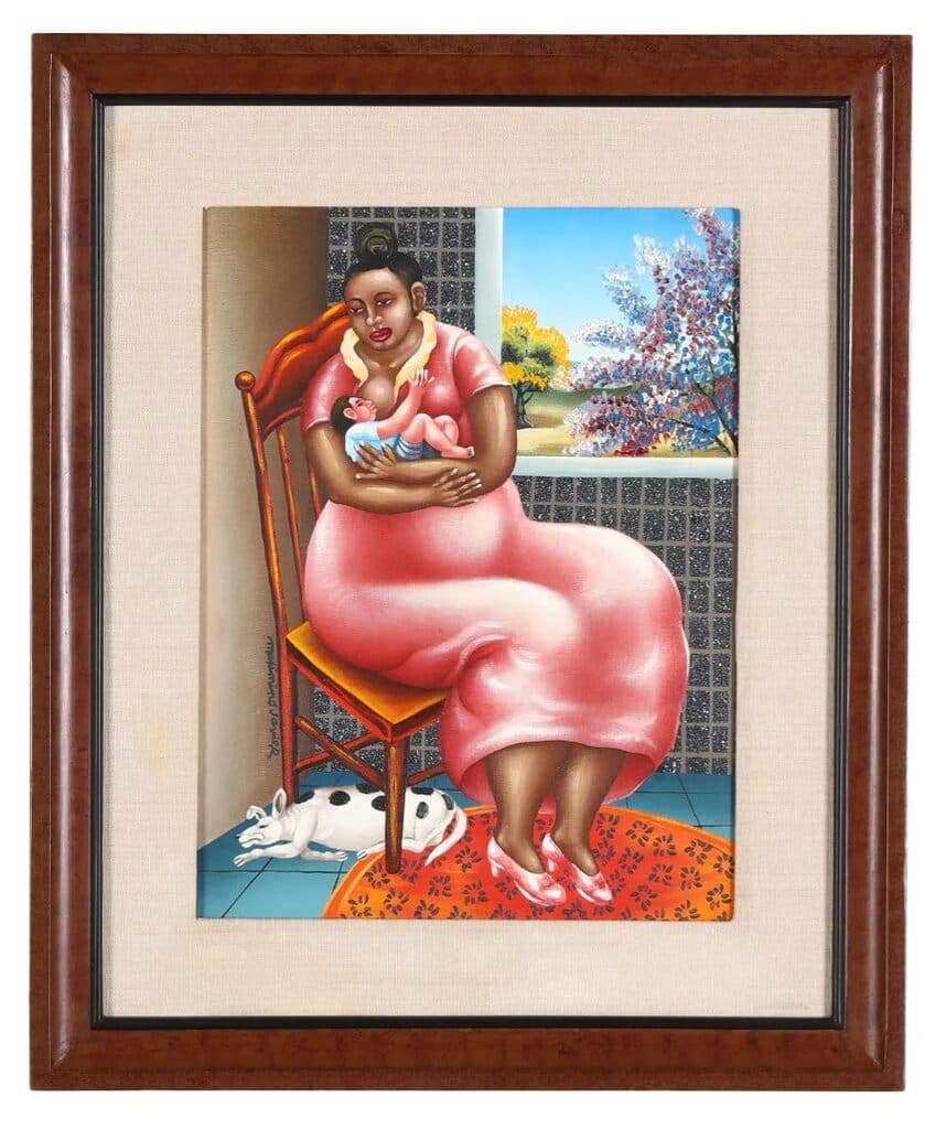 Maternidad de Maximino Javier - Oil on canvas
