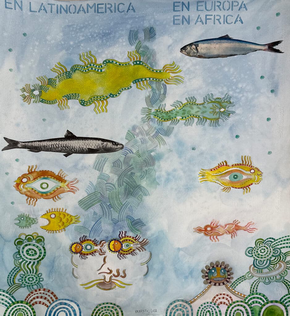 Sin título de Ernesto Loza - Mixed Media on paper, 2020s