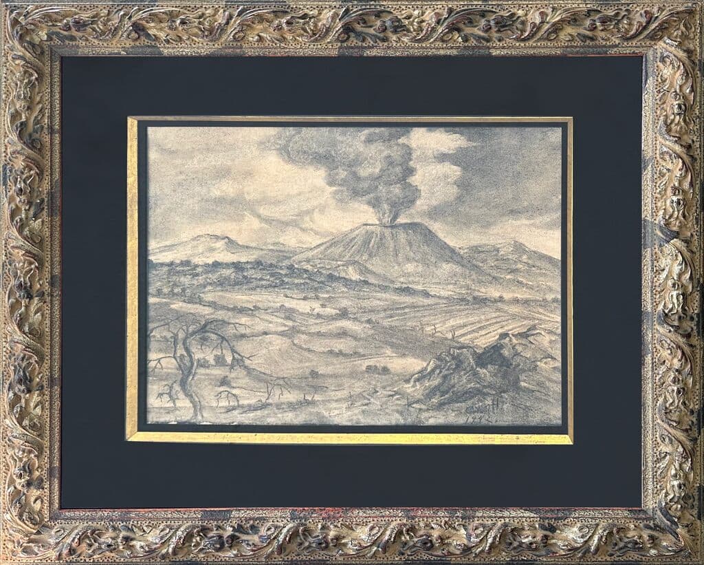 Sin título de Dr. Atl - Charcoal on paper, 1942