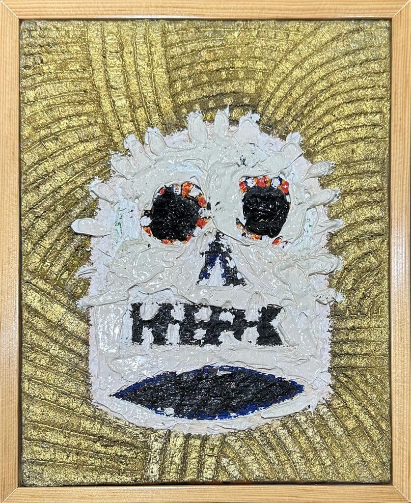 Skull de Ernesto Loza - Mixed media on canvas