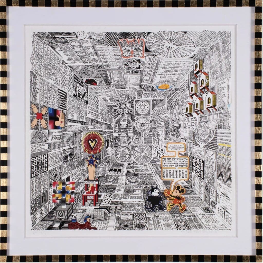Codice Miguelito l de Pedro Friedeberg - Lithograph, 1980s-2000s