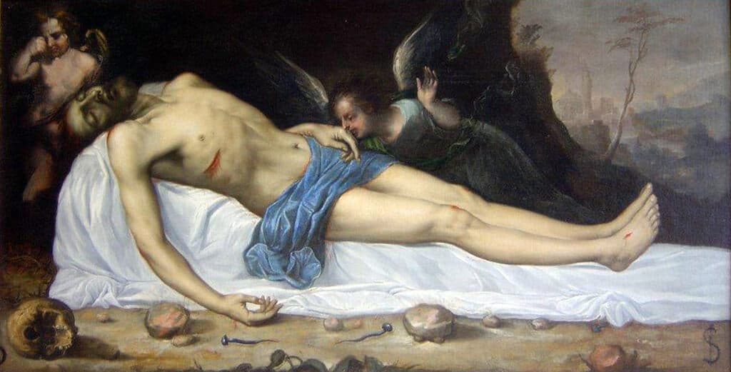 Death of Christ de Antonio de Pereda - Oil on canvas, Siglo XVII