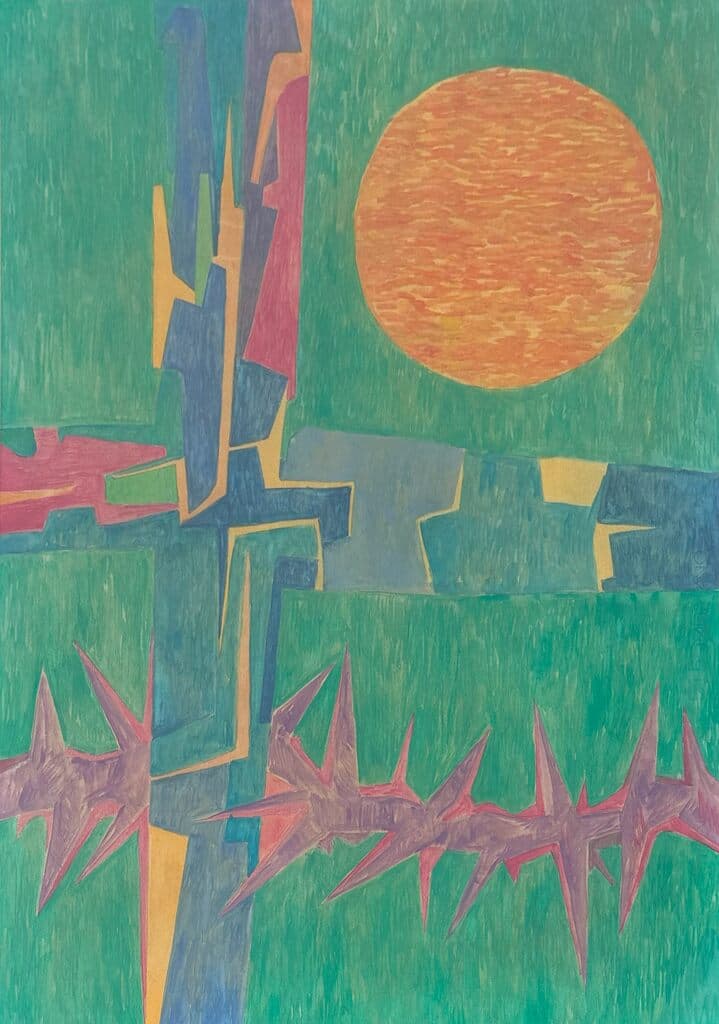 Sin título de Pedro Coronel - Gouache on paper, 1977