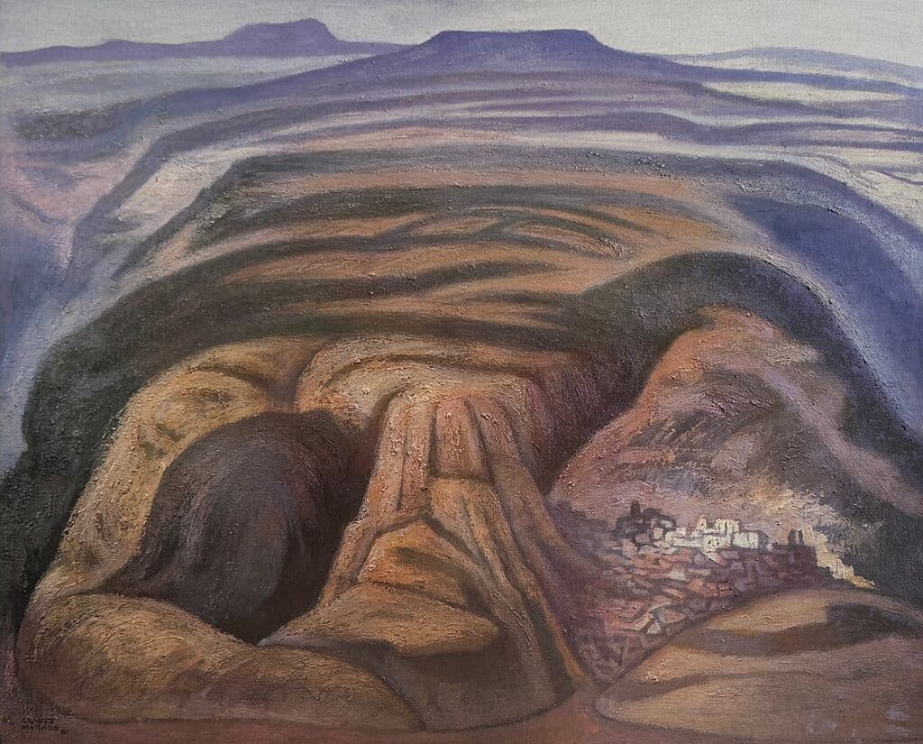 La Sierra de José Chávez Morado - Lithograph
