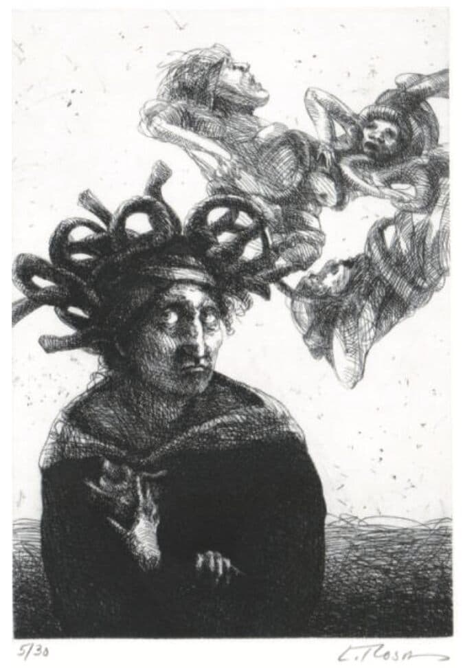Sin título de Lilly Rosa - Engraving, 1990