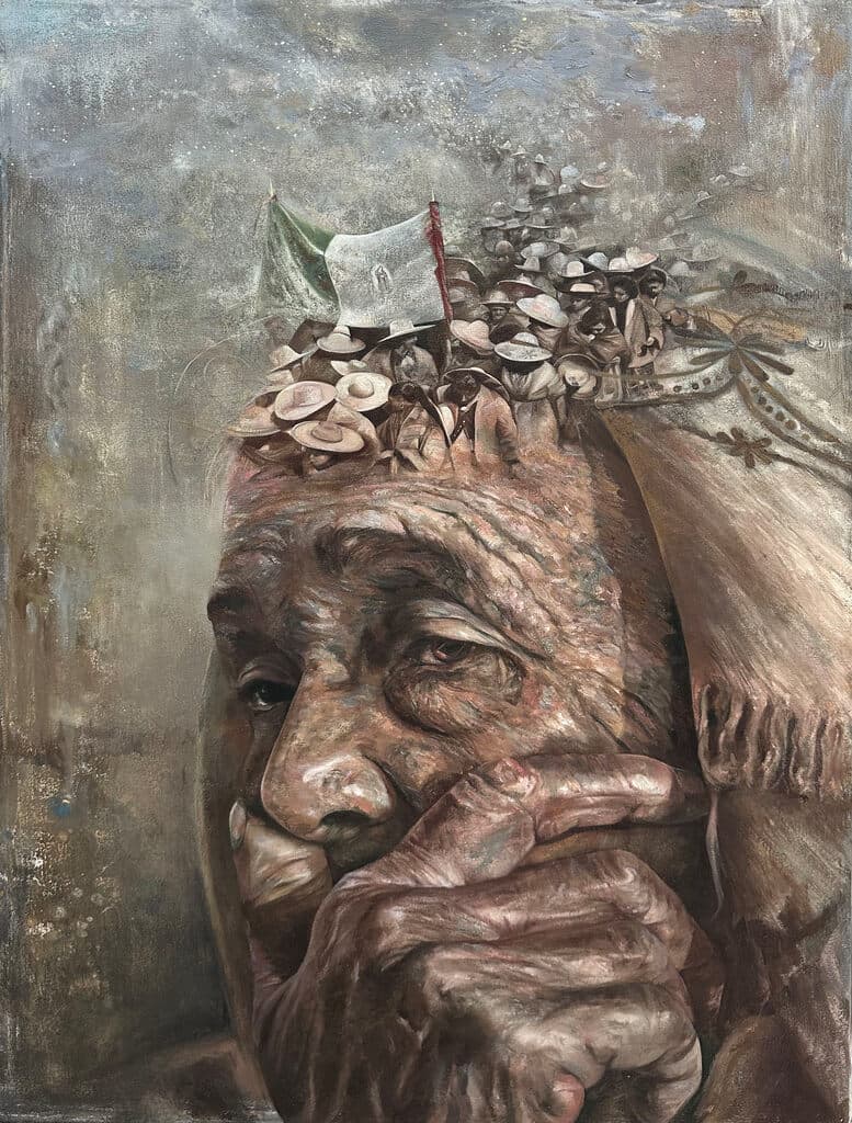 Madre Patria de Waldo Saavedra - Oil on canvas, 2023