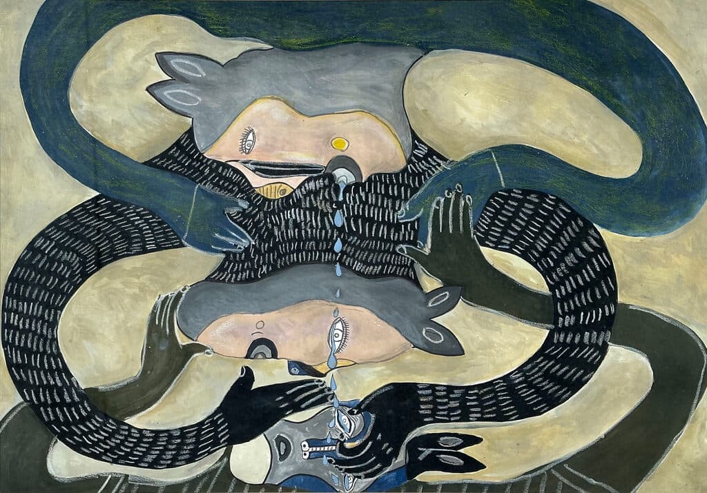 Escupitajo de Pablo Piza - Watercolor and Ink, 2019