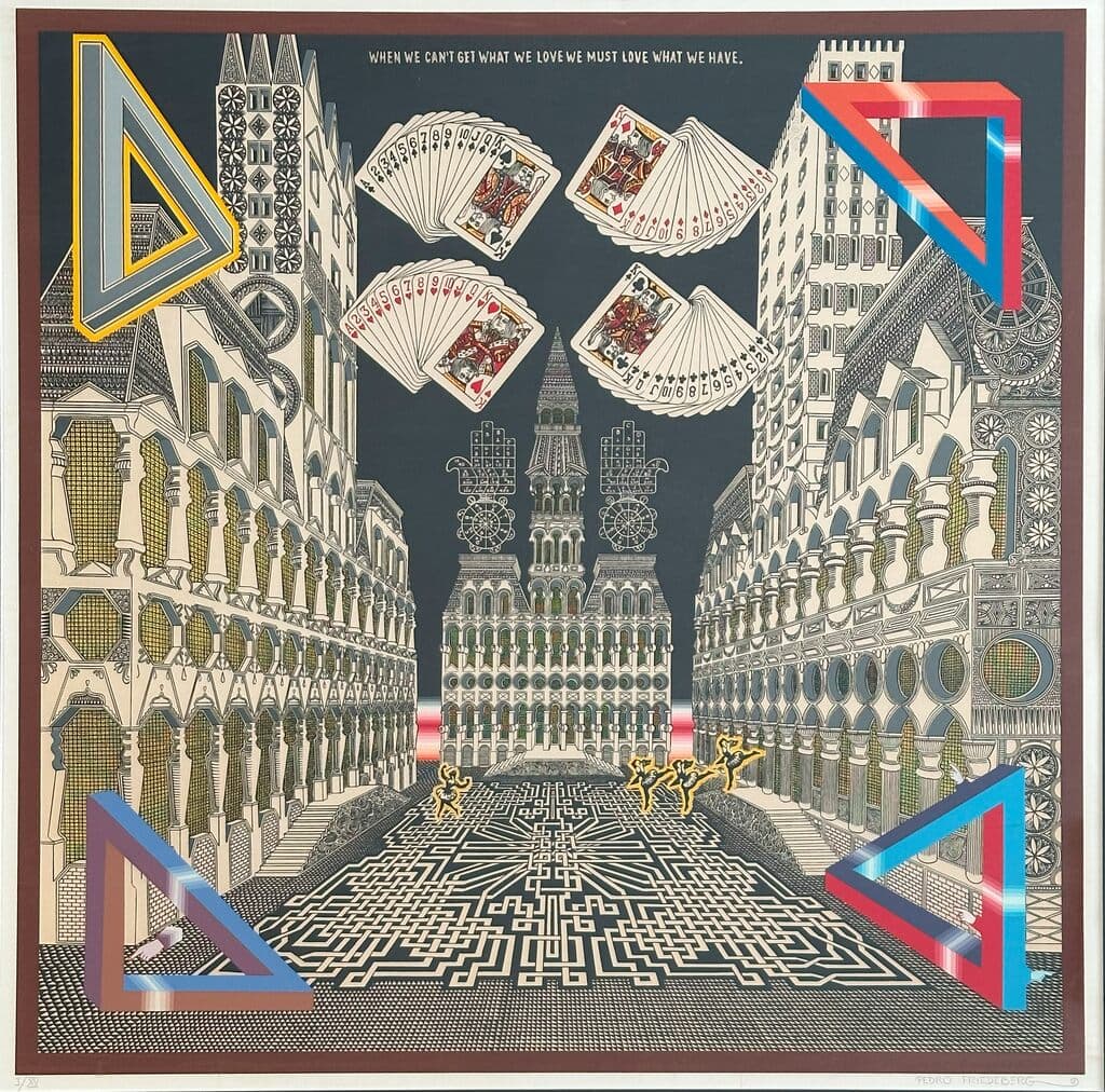Wenn Wir Nicht Haben Was Wir Mogen (1st edition) de Pedro Friedeberg - Silkscreen print, 1980s