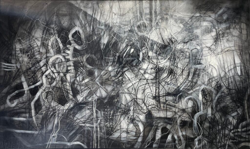 Jardin Interior de Ricardo Alemán - Oil on canvas, 2015