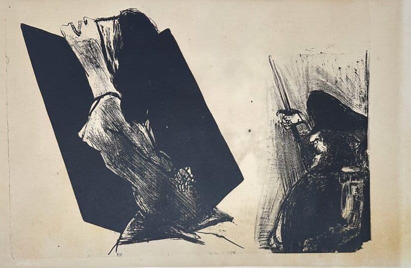 Escena de José Clemente Orozco - Etching