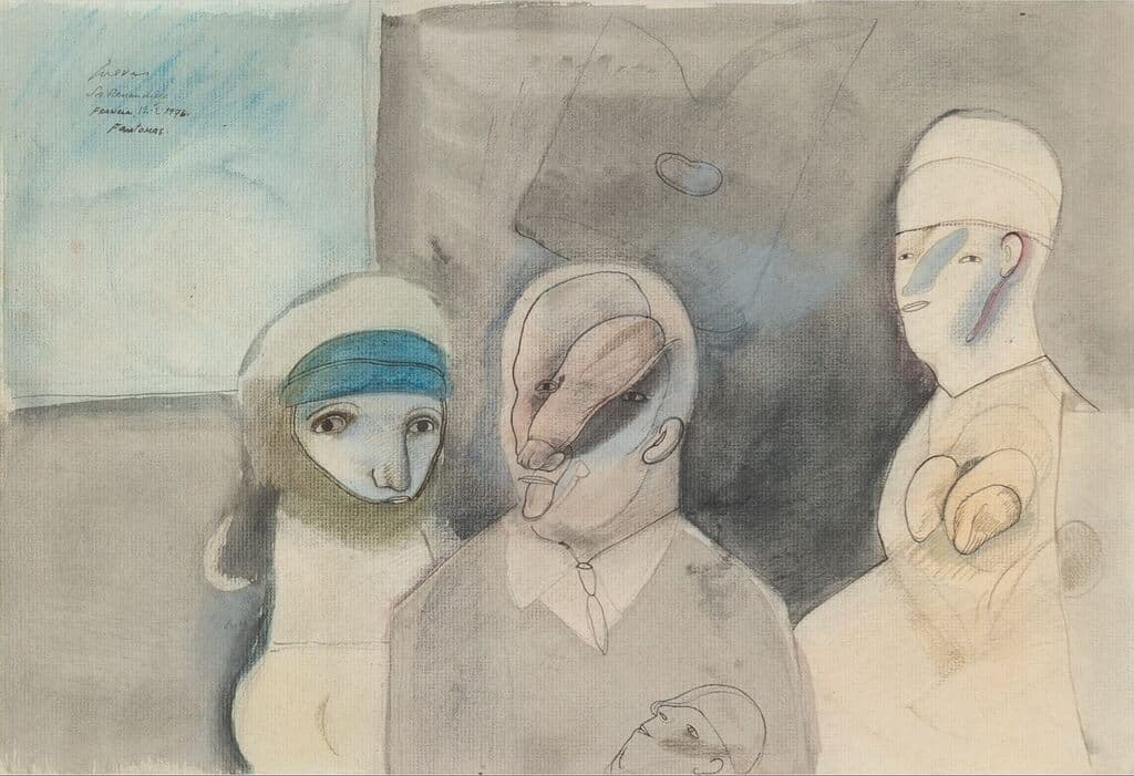 Fantomas de José Luis Cuevas - Ink and gouache on paper, 1976