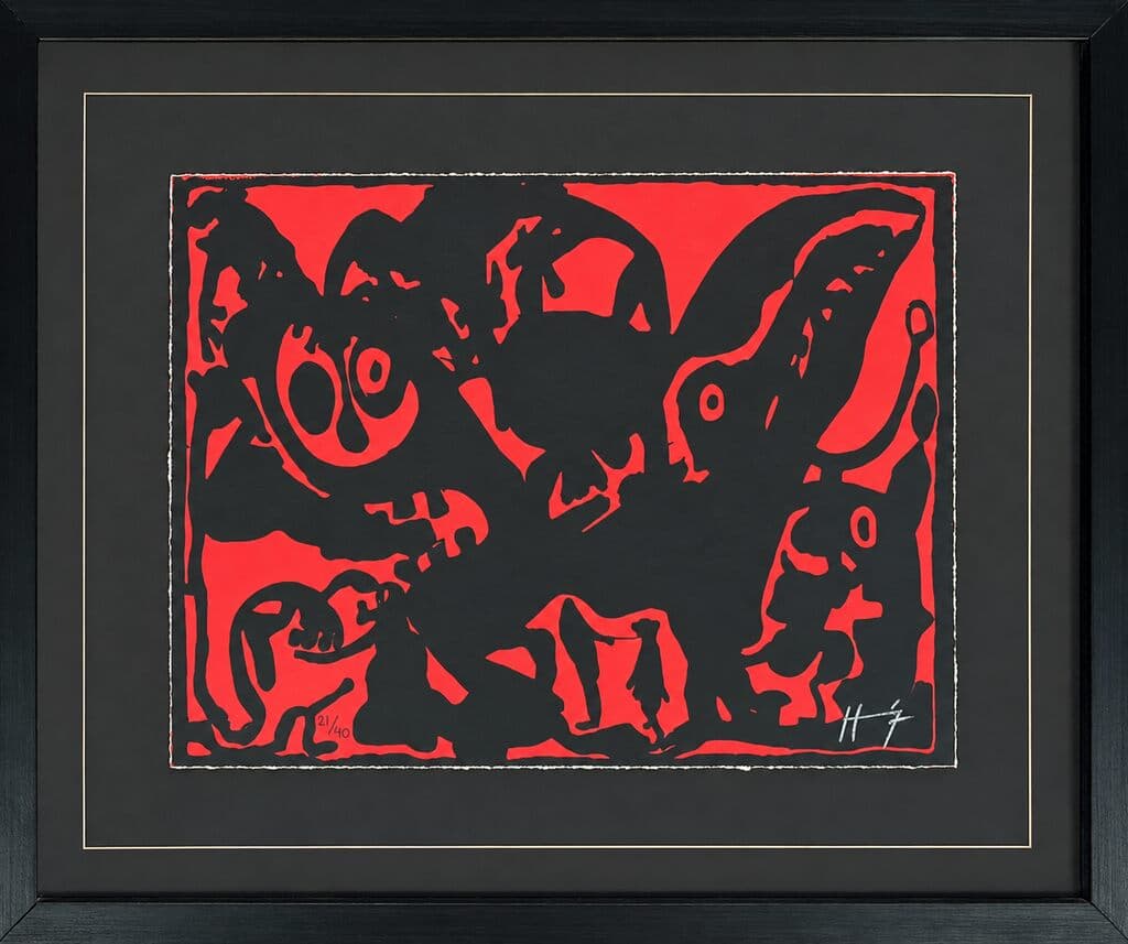 Cocodrilo de Sergio Hernández (b. 1957) - Silkscreen