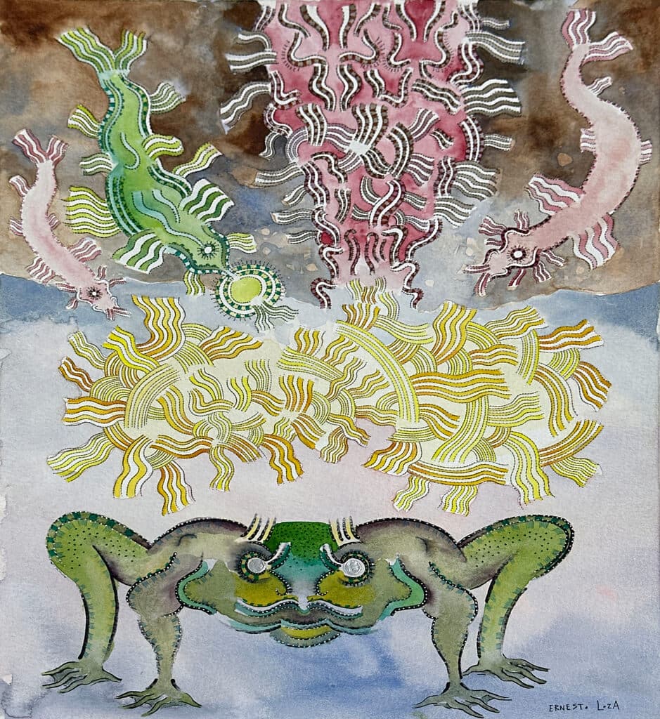 Sin título de Ernesto Loza - Mixed Media on paper, 2020s
