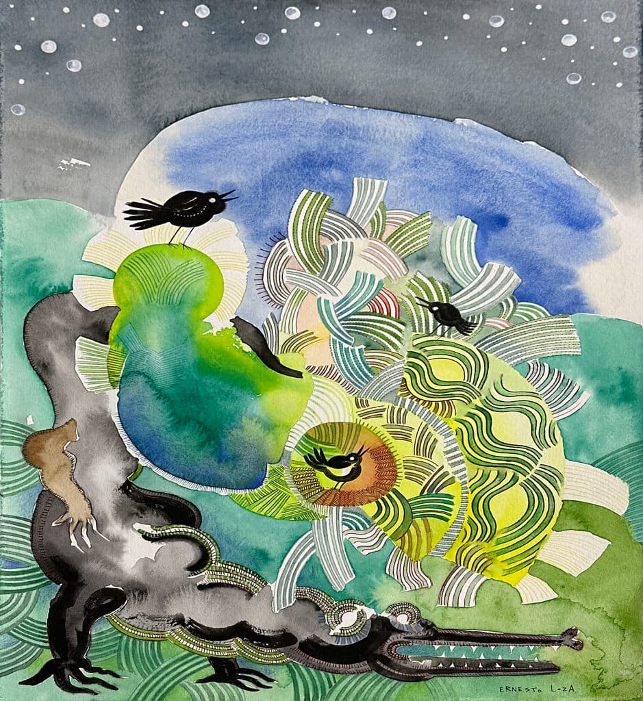 Sin título de Ernesto Loza - Mixed Media on paper, 2020s