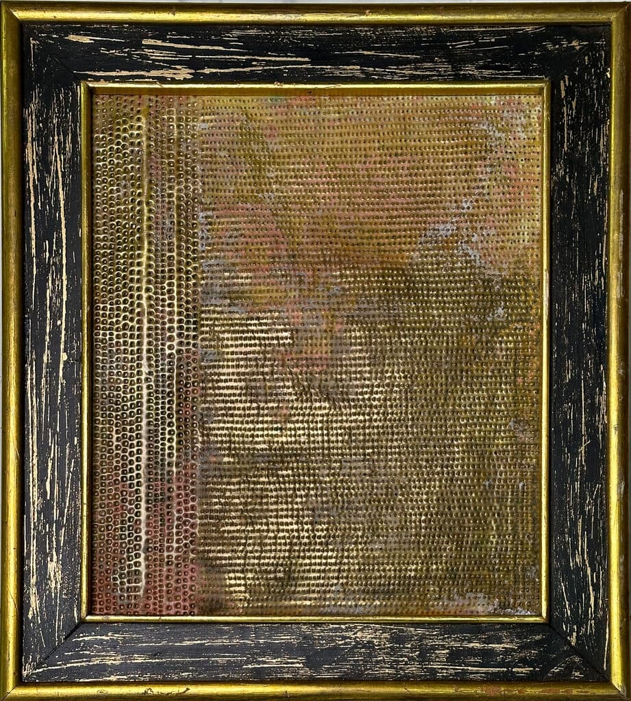Mensaje de Mathias Goeritz - Hammered brass and metal fasteners on board, 1960´s