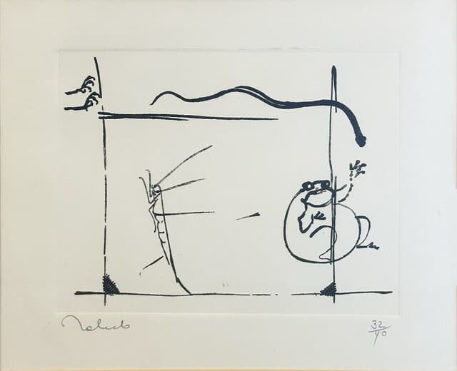 Untitled, Frog and Cricket de Francisco Toledo