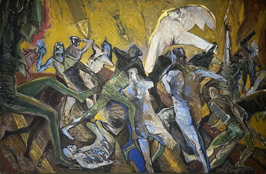 La Guerra de Antonio Ramirez Chavez - Oil on canvas, 1991