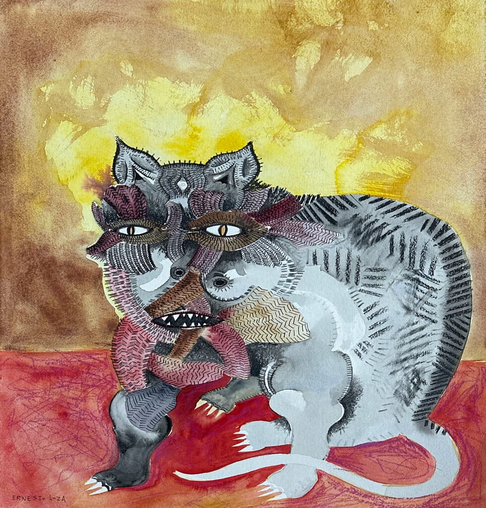Sin título de Ernesto Loza - Mixed Media on paper, 2020s