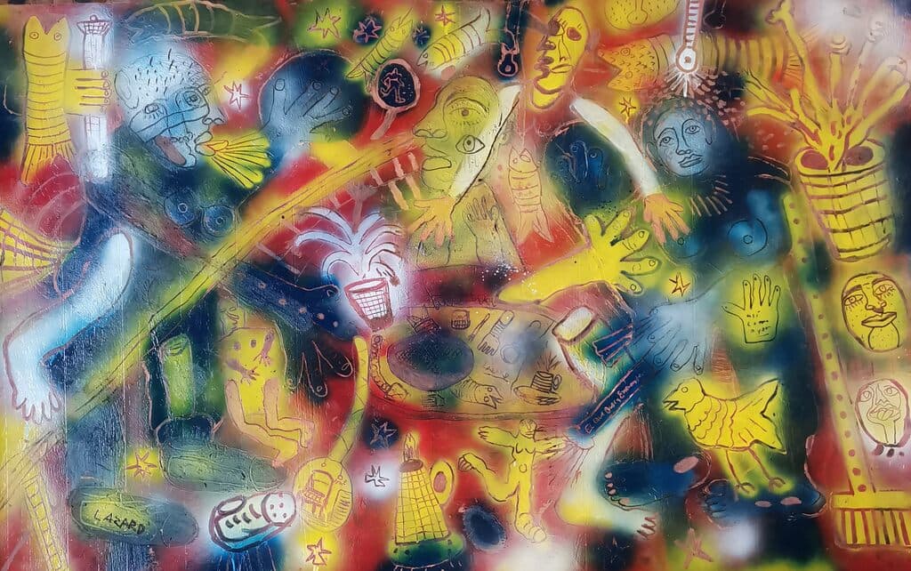 Comedor y Estrellas de Alex Lazard - Mixed Media, 2022