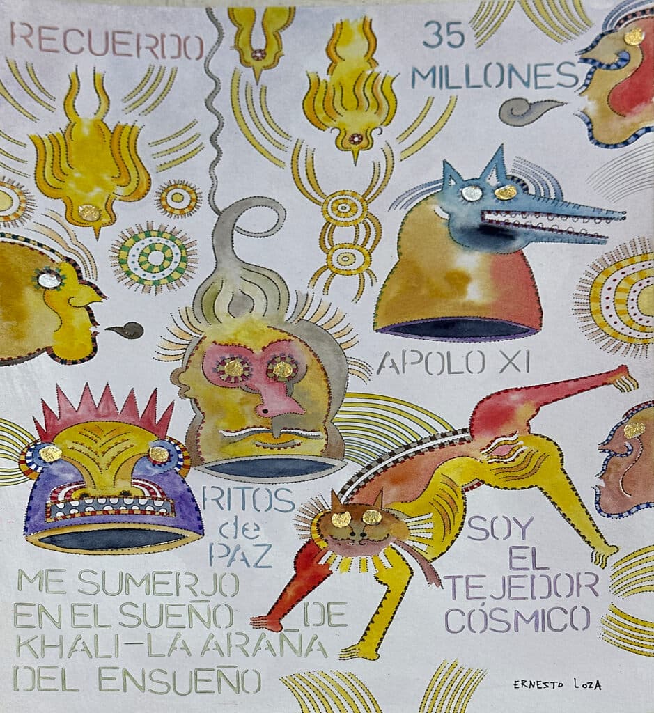 Sin título de Ernesto Loza - Mixed Media on paper, 2020s