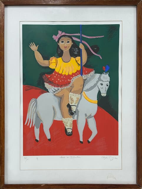 Niña en Carrusel de Guadalupe Sierra