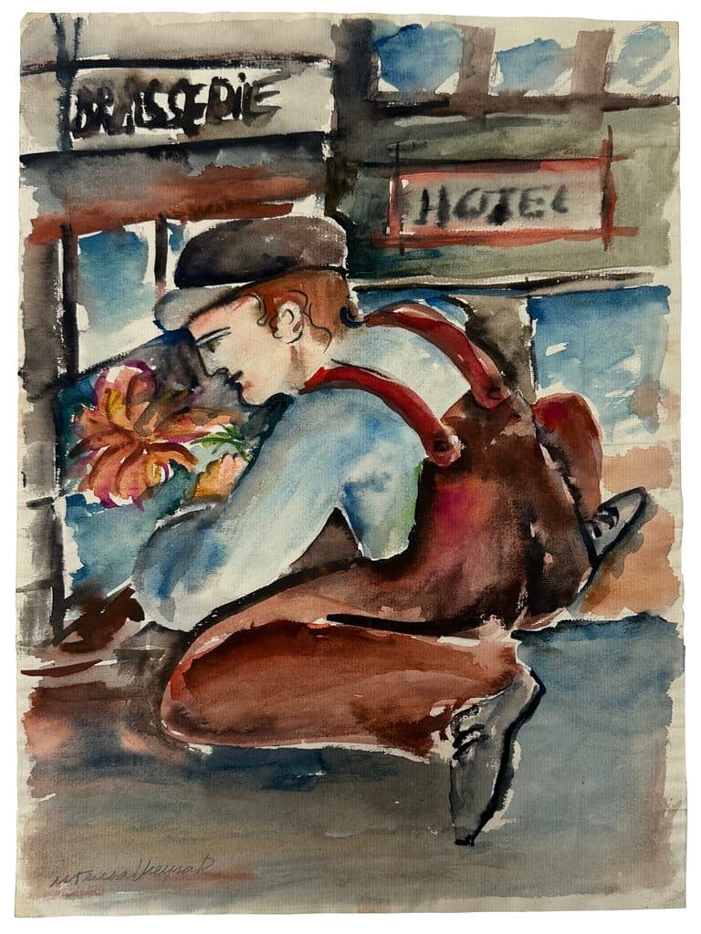 Personaje de María Teresa Vieyra - Watercolor on paper, 1960s