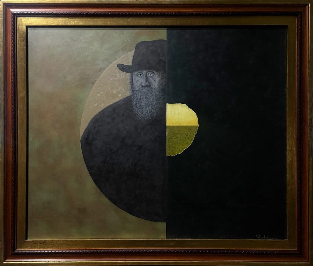 Untitled de Alfredo Castañeda - Oil on wood, 1977