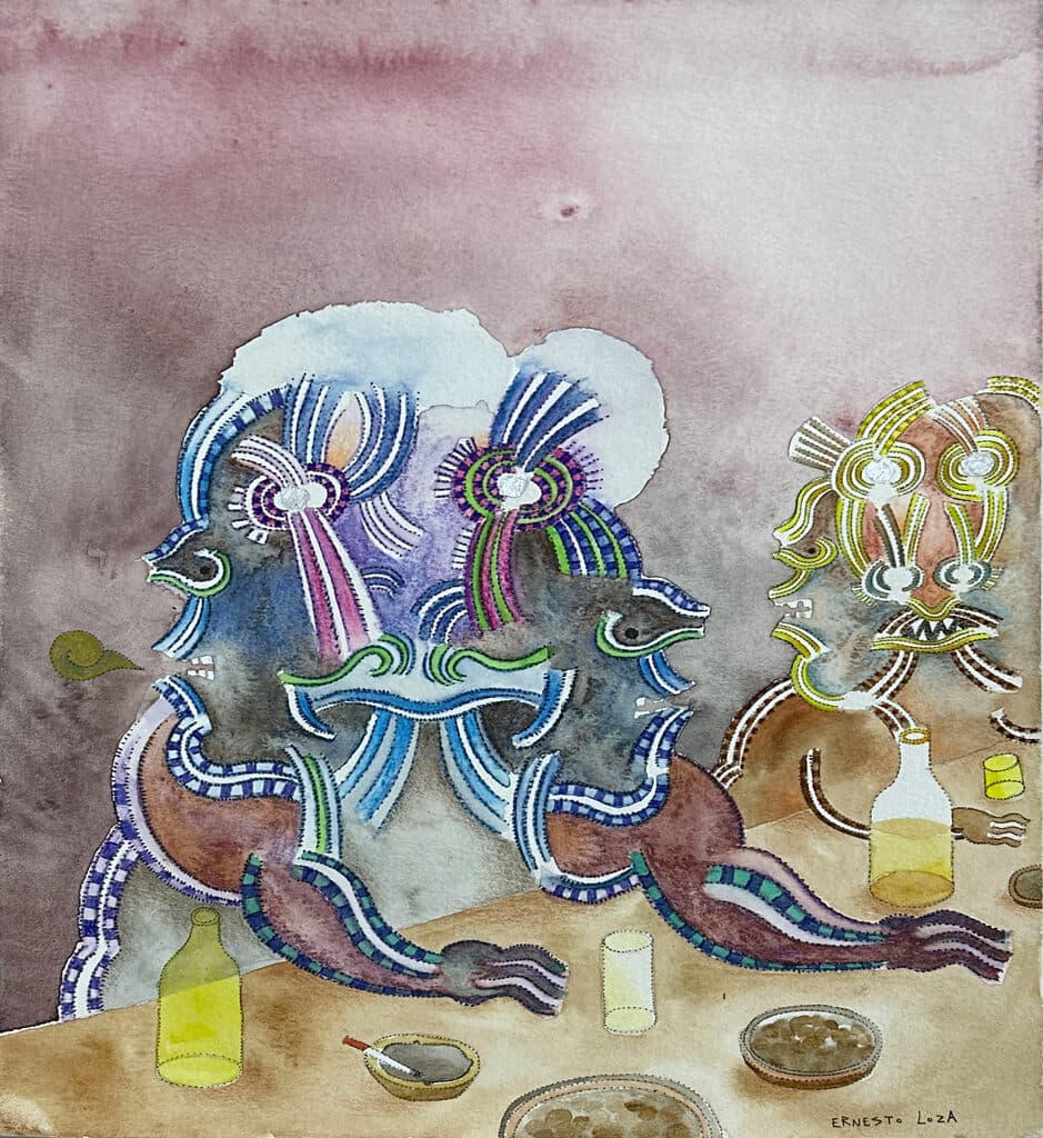 Sin título de Ernesto Loza - Mixed Media on paper, 2020s