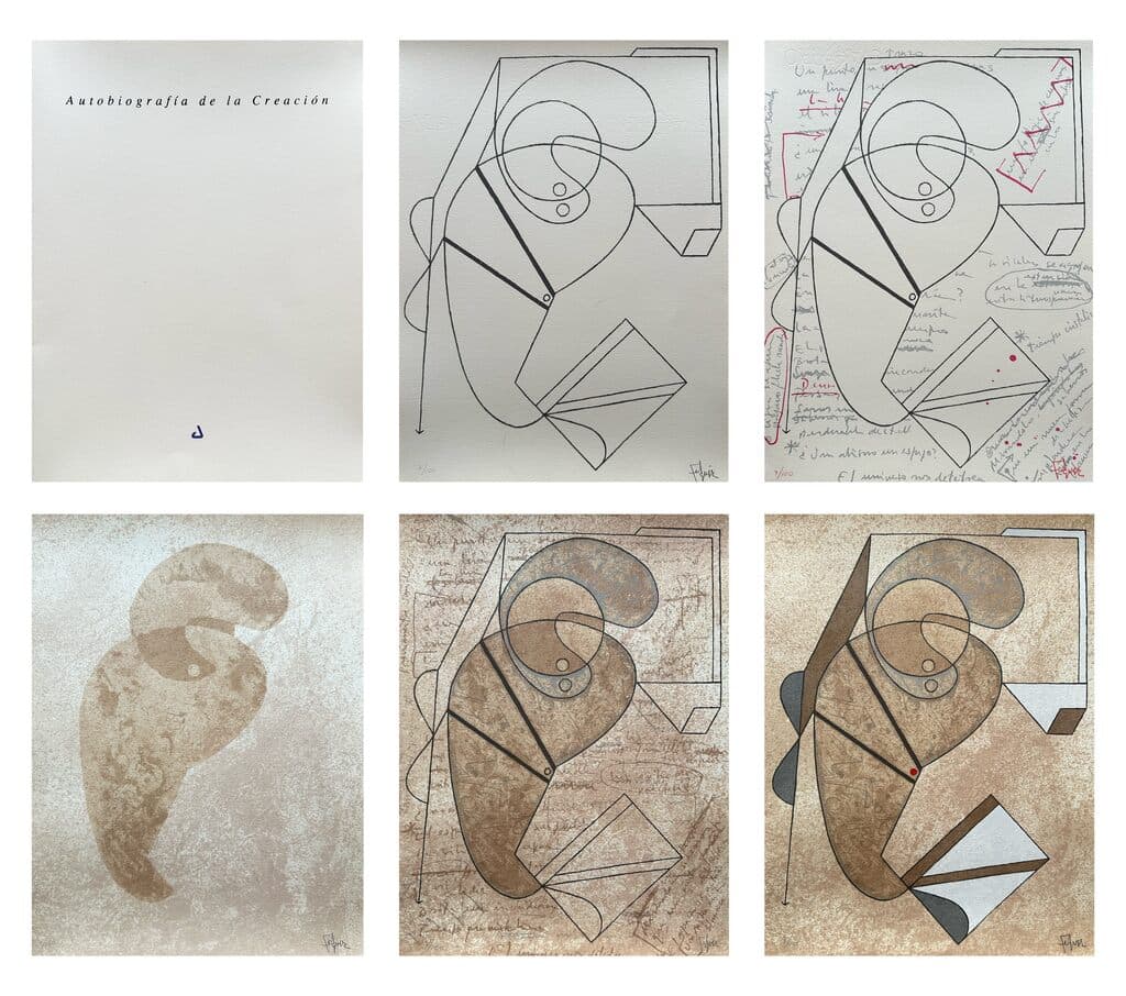 Autobiografia de la Creación de Manuel Felguérez - Silkscreen