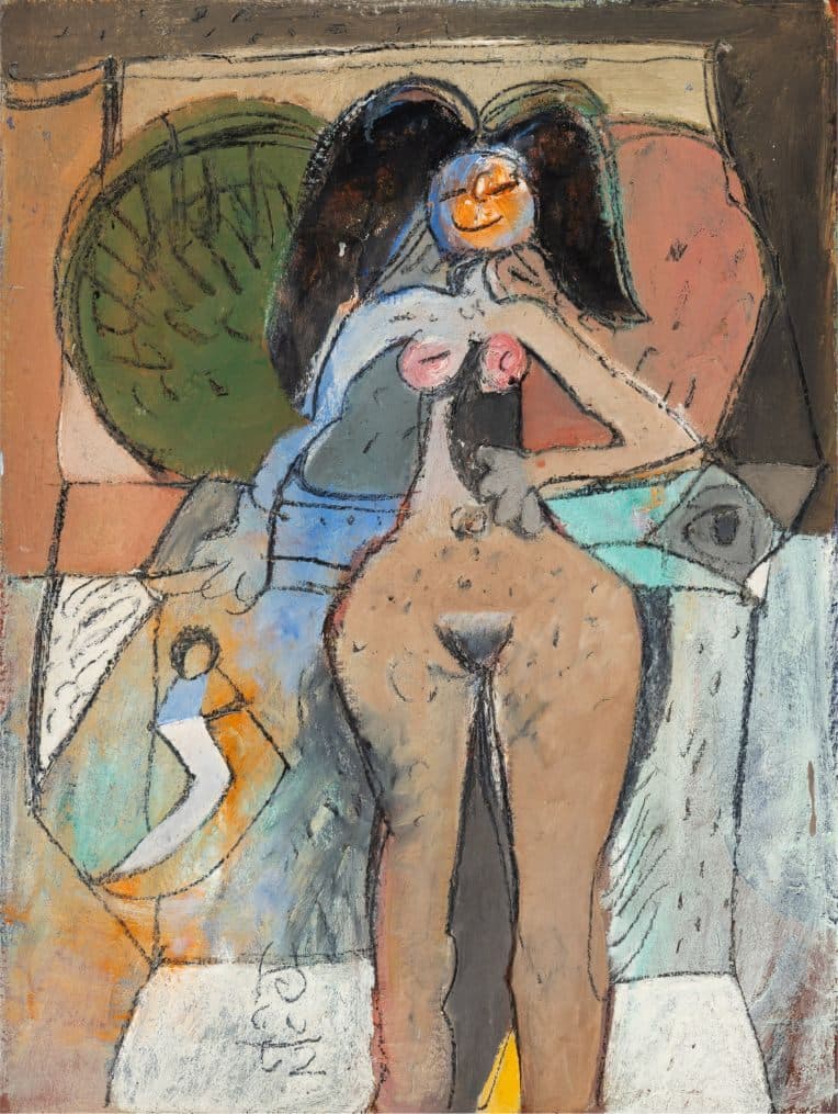 Desnudo Vulgar de Roger Von Gunten - Óleo sobre tela, 1962