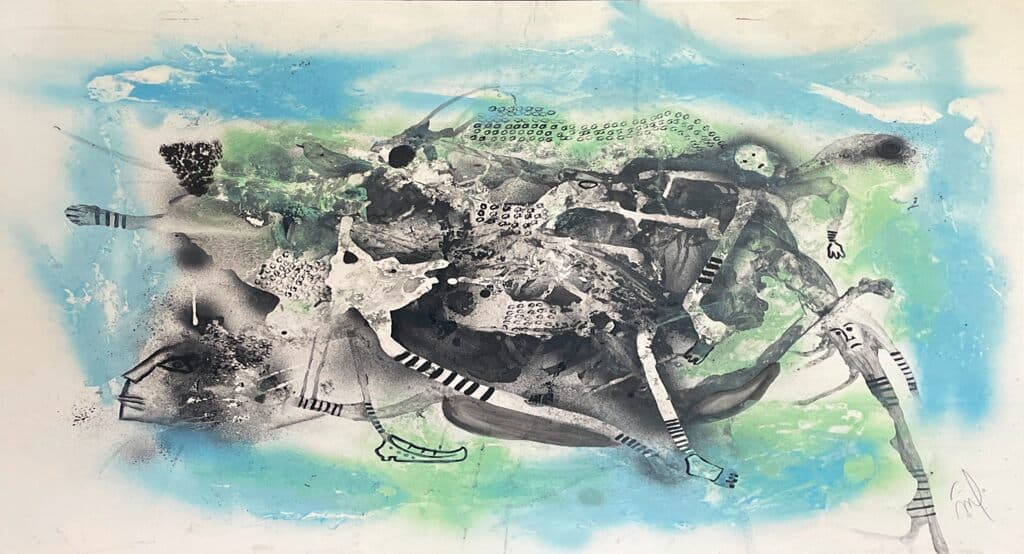 Sin título de Simon Cruz - Mixed media on paper, 2015
