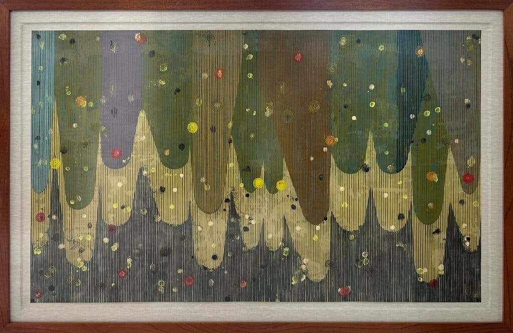 Cordillera ll de Víctor Guadalajara - Mixed media on paper, 2025
